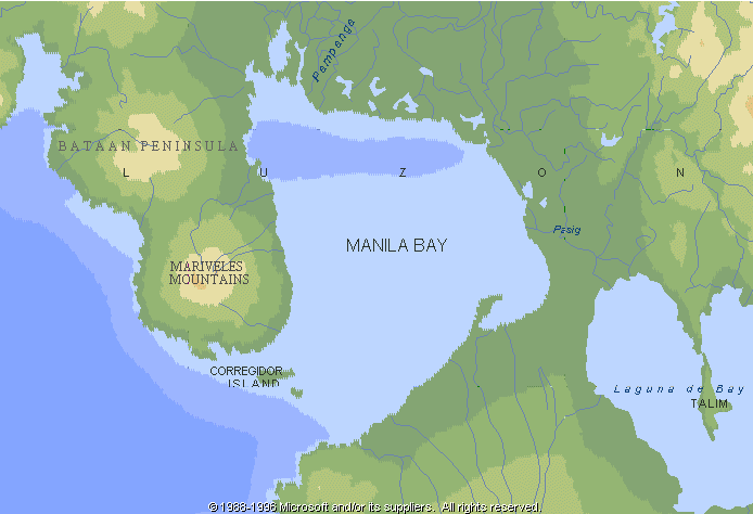 Map of Manila Bay